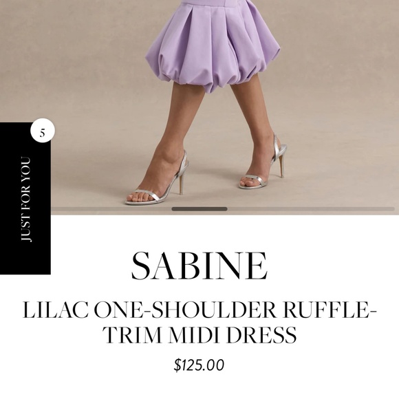 Beautiful Club London Lilac Fitted dress! - Picture 5 of 6